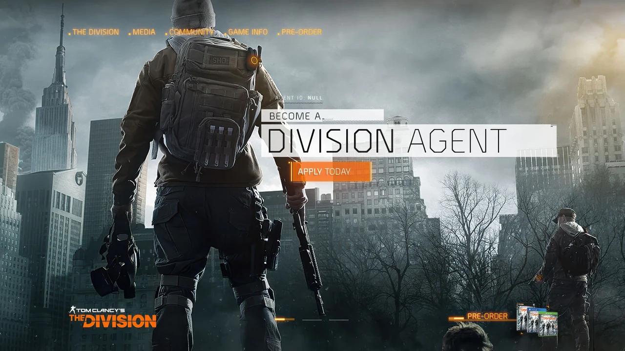 The Division — website design