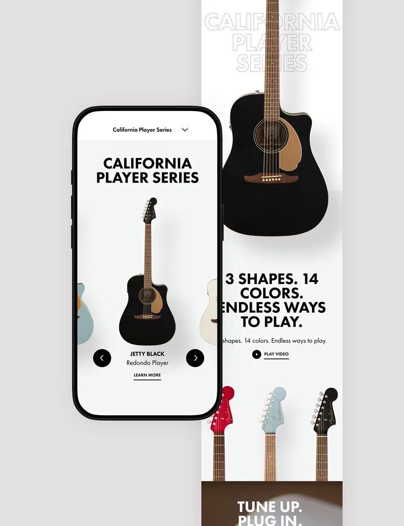 Fender California Player Series — digital design